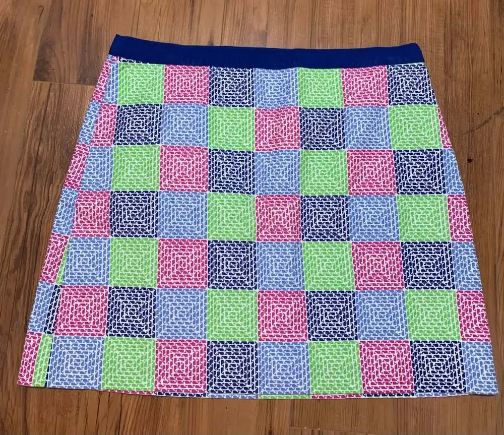 Women’s Vineyard Vines Whale Patchwork Skirt Size 12